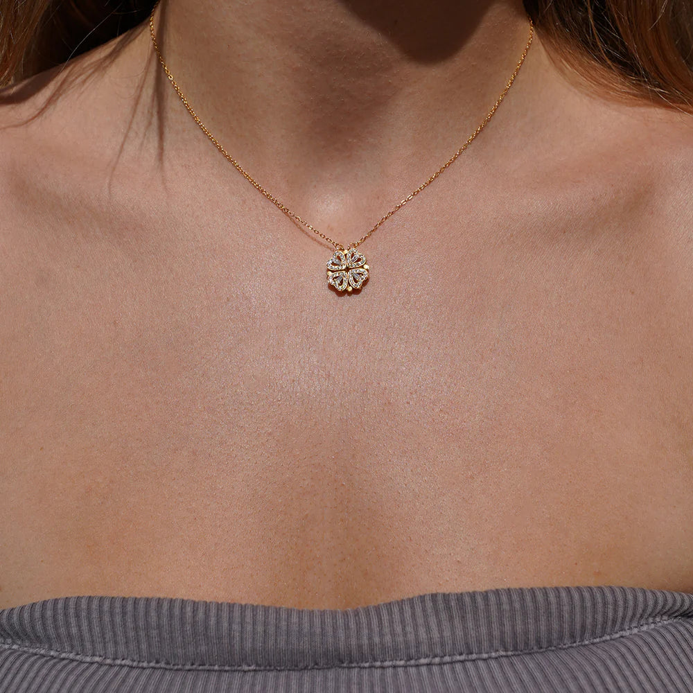 Regalo speciale - Rosa eterna e collana "A Mia Figlia"