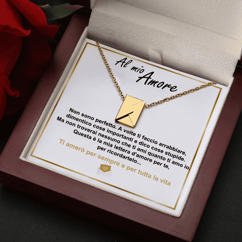 Set Regalo Collana "Lettera d'Amore"