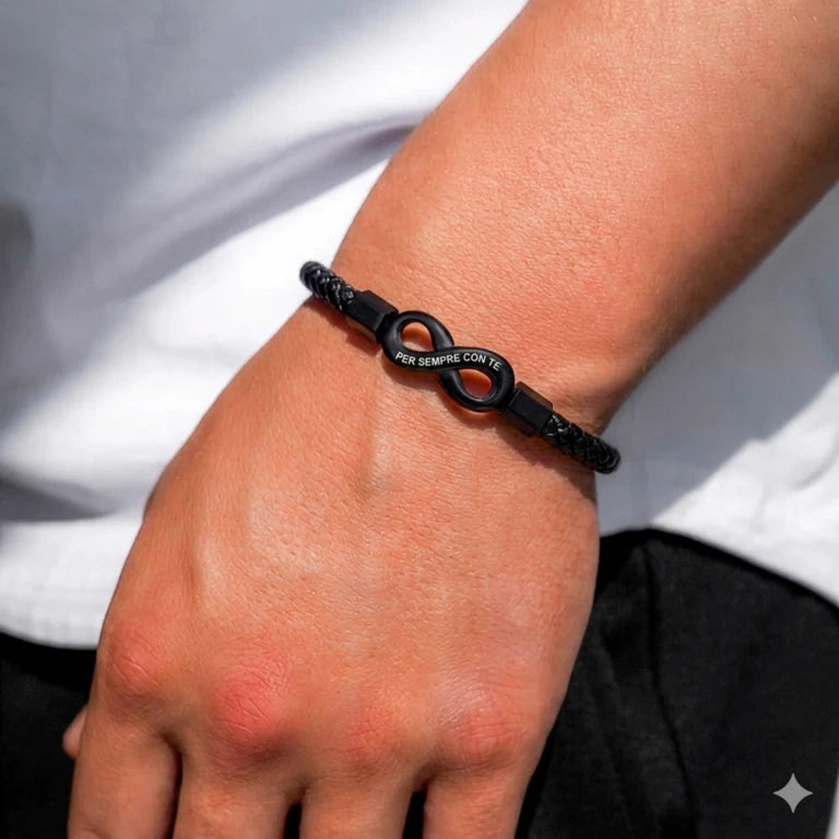Bracciale Infinito per Lui – "Un Amore Senza Fine"