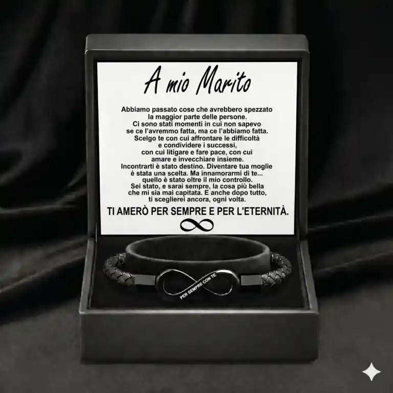 Bracciale Infinito per Lui – "Un Amore Senza Fine"
