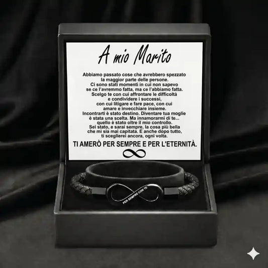 Bracciale Infinito per Lui – "Un Amore Senza Fine"