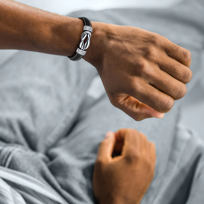 A MIO FIGLIO | UN LEGAME ETERNO | BRACCIALE IN PELLE