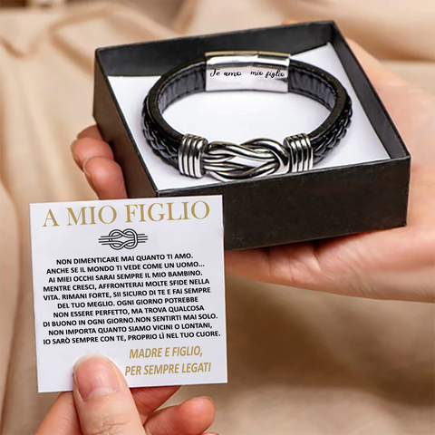 Bracciale Nodo Infinito per Figlio - Un Dono di Amore e Supporto