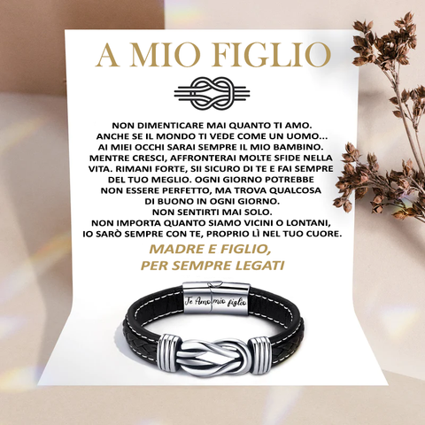 Bracciale Nodo Infinito per Figlio - Un Dono di Amore e Supporto