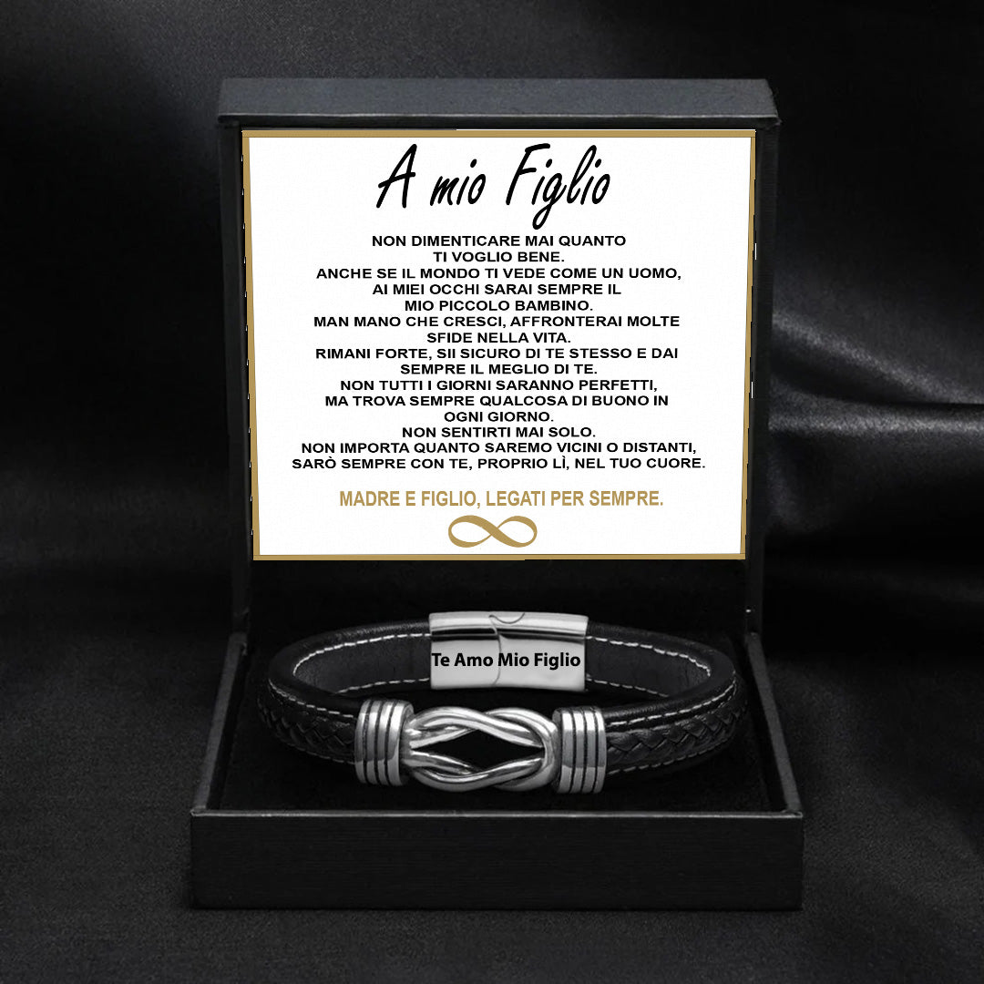 Bracciale Nodo Infinito per Figlio - Un Dono di Amore e Supporto