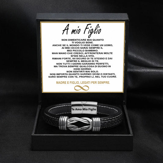 Bracciale Nodo Infinito per Figlio - Un Dono di Amore e Supporto