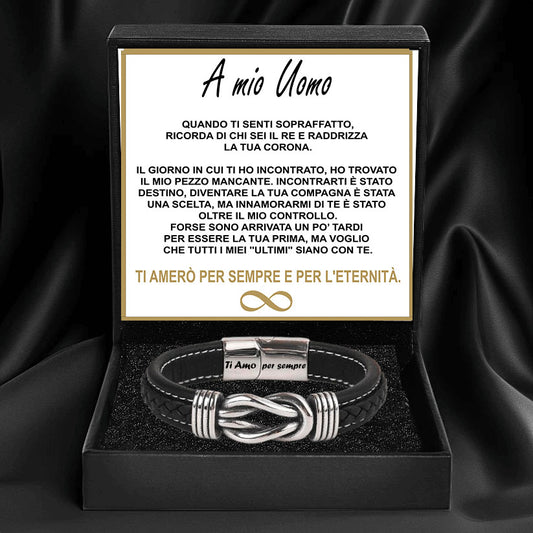 A Mio Uomo - Bracciale in Pelle