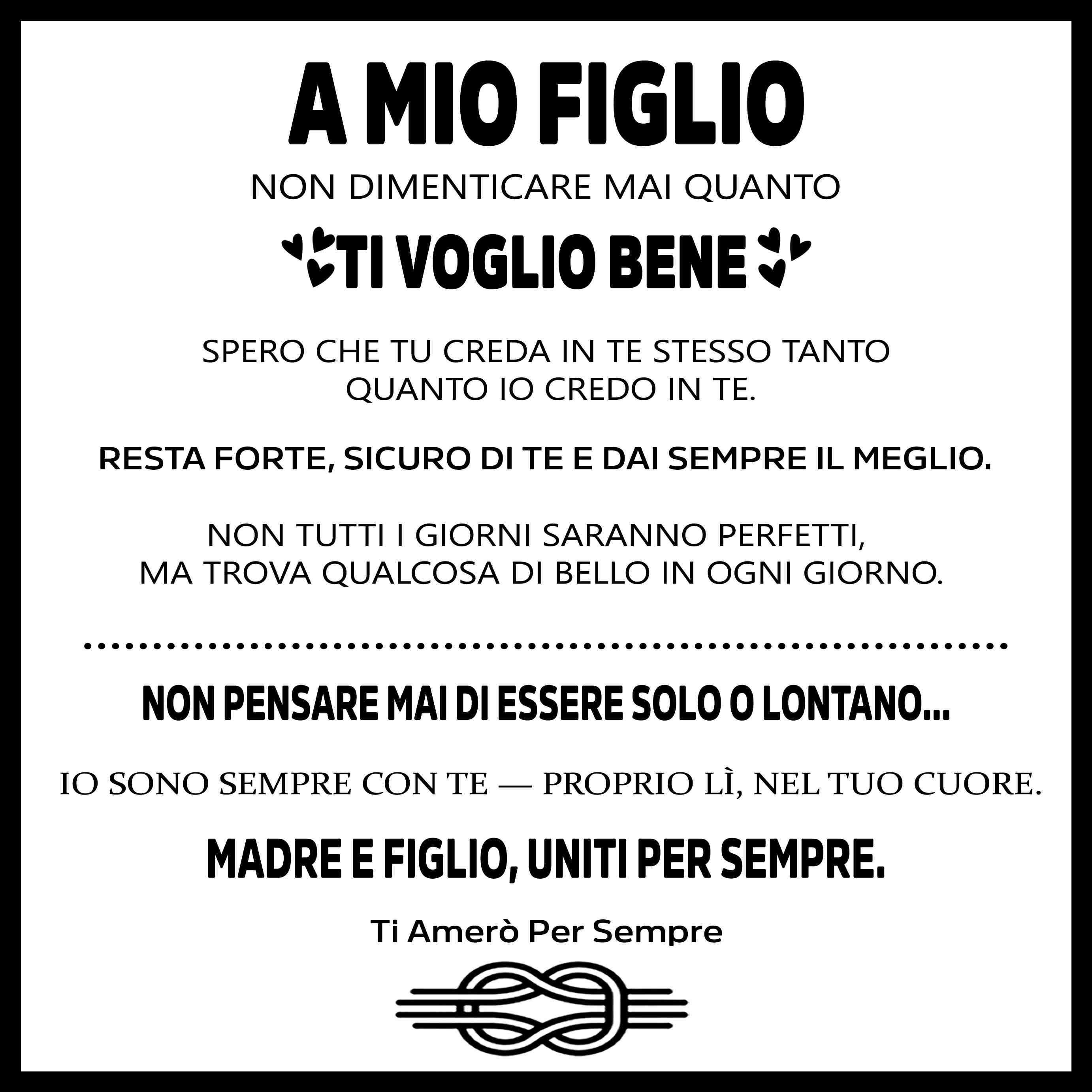 "Per Sempre Connessi" – Bracciale per Figlio