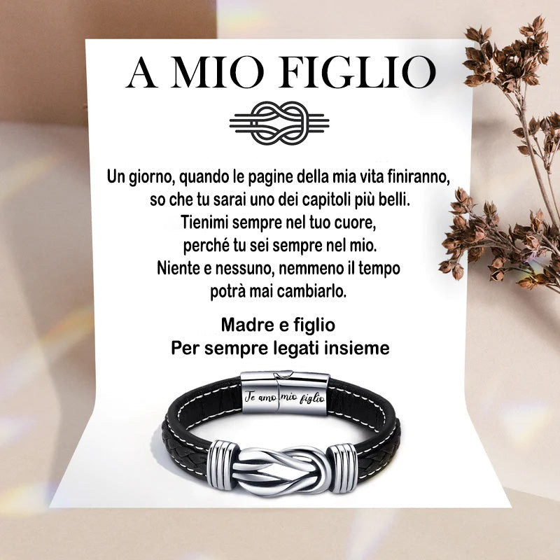 A MIO FIGLIO | BRACCIALE IN PELLE