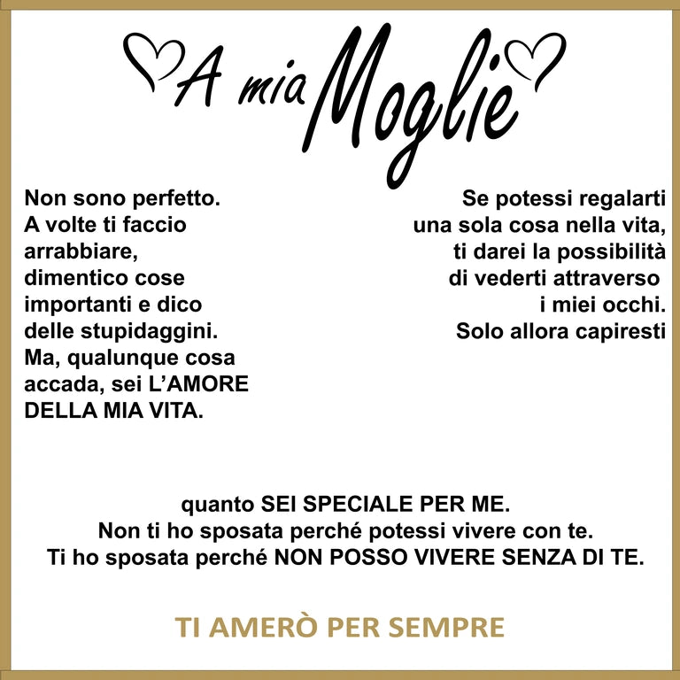 Collana per la Moglie "Sei Ancora il Mio Tutto" I Argento con Incisione